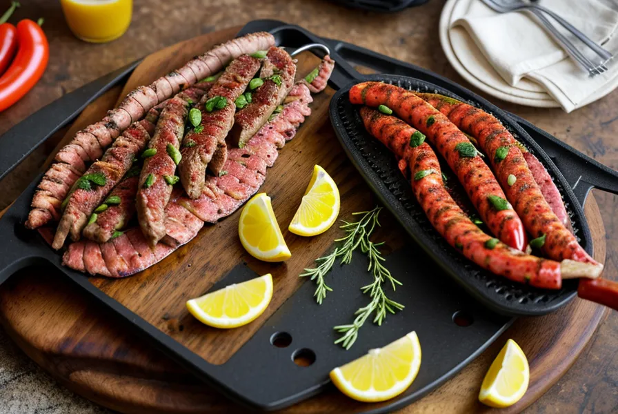 Perra mestiza esperando restos de asado en un balcón de Buenos Aires