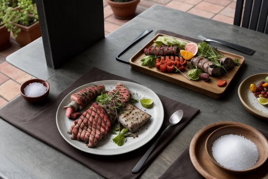 Celular mostrando un curso de cocina junto a una copa de vino y la parrilla.