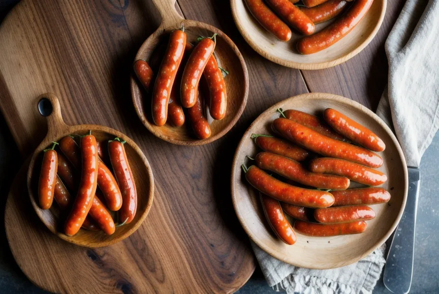 Comparación entre un chorizo industrial y uno artesanal hecho con carne y grasa real.