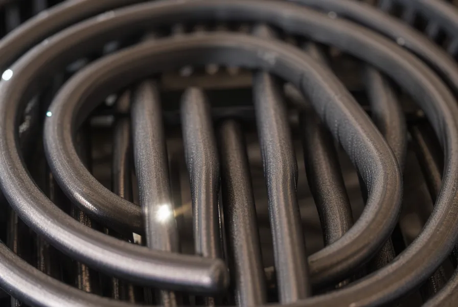 Detalle de las varillas de hierro de 8mm de una parrilla nueva