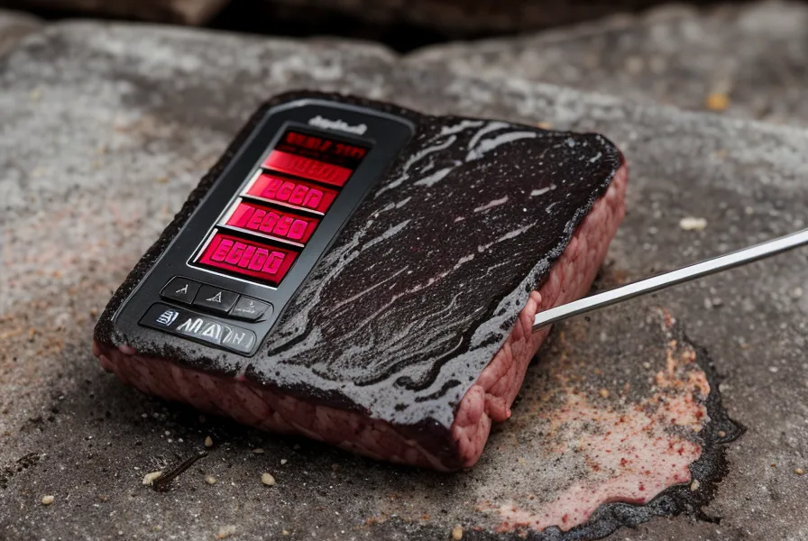 Control de temperatura interna en matambre vacuno a la parrilla